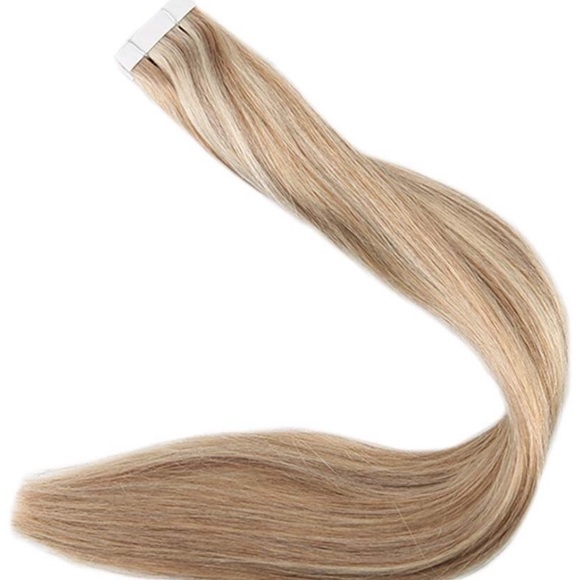 ✨4 18” ##10 W/613 highlight HUMAN HAIR TAPE INS main image 4